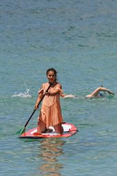 Vanessa Hudgens in a White Bikini at a Beach in Hawaii - June 2014
