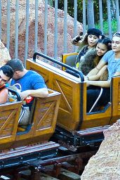 Vanessa & Stella Hudgens at Disneyland in Anaheim - June 2014 • CelebMafia