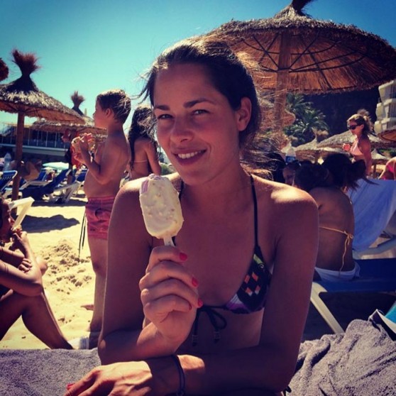 Ana Ivanovic in a Bikini - Instagram Photo, July 2014