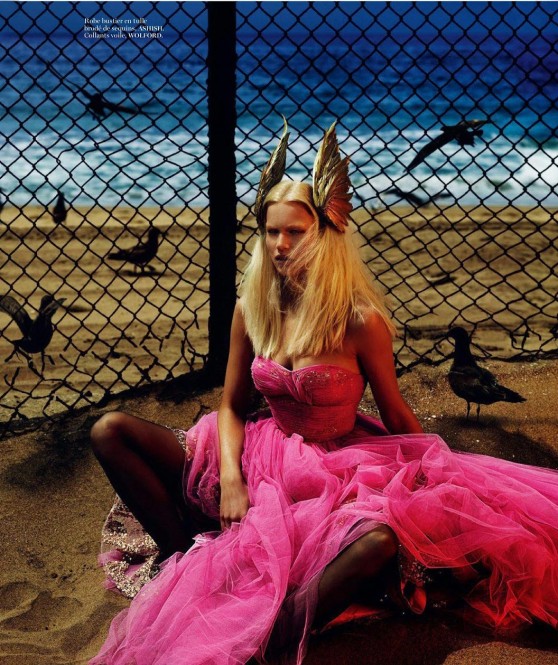 Anna Ewers Photoshoot for Vogue Paris Magazine - August 2014