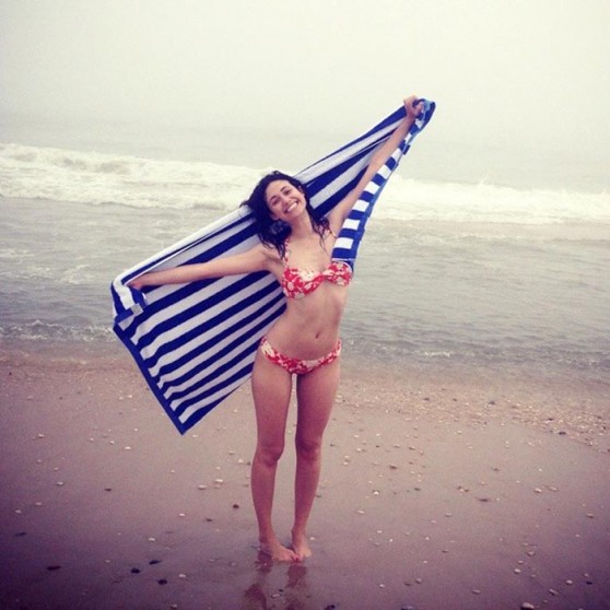 Emmy Rossum in a Bikini - Instagram Pics, July 2014