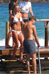 Alex Gerrard Bikini Candids - Beach in Ibiza – July 2014