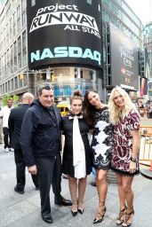 Alyssa Milano Rings the NASDAQ Closing Bell - July 2014