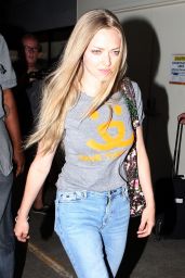 Amanda Seyfried in Jeans at LAX Airport in LA - June 2014
