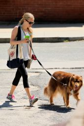 Amanda Seyfried Out in Williamstown - Walking Her Dog, July 2014