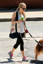 Amanda Seyfried Out in Williamstown - Walking Her Dog, July 2014