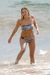 Ashley Bensonin a Bikini at a Beach in Hawaii - July 2014