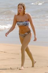 Ashley Bensonin a Bikini at a Beach in Hawaii - July 2014