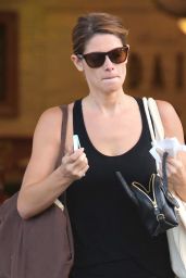 Ashley Greene in Leggings - Bristol Farms Shopper, July 2014