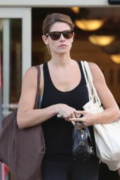 Ashley Greene in Leggings - Bristol Farms Shopper, July 2014