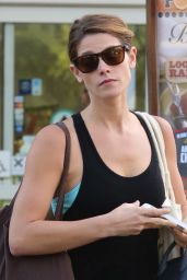 Ashley Greene in Leggings - Bristol Farms Shopper, July 2014