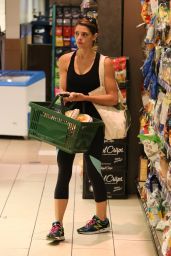 Ashley Greene in Leggings - Bristol Farms Shopper, July 2014