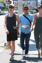 Ashley Greene Street Style  - Meeting Friends for Lunch in LA, July 2014