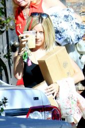 Ashley Tisdale Street Style - Out in Los Angeles, July 2014