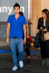 Brenda Song and Younger Brother Nathan - Shopping in Woodland Hills