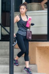 Brenda Song in Leggings - Leaving a Gym in Studio City - July 2014