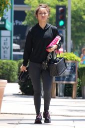 Brenda Song in Tights - Going to a Gym in Beverly Hills - July 2014