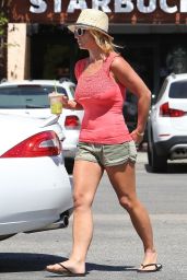 Britney Spears Shows Off Her Legs in Shorts - Leaving Starbucks in Westlake Village