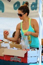 Brooke Burke in Tights at the Farmers Market in Malibu - July 2014