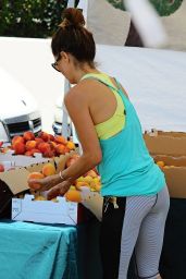 Brooke Burke in Tights at the Farmers Market in Malibu - July 2014