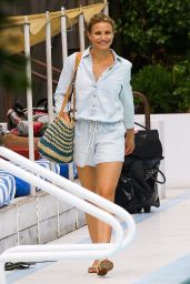 Cameron Diaz at Hotel Pool in Miami - July 2014