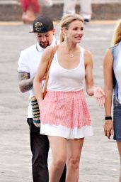 Cameron Diaz on a Boat in Italy - July 2014