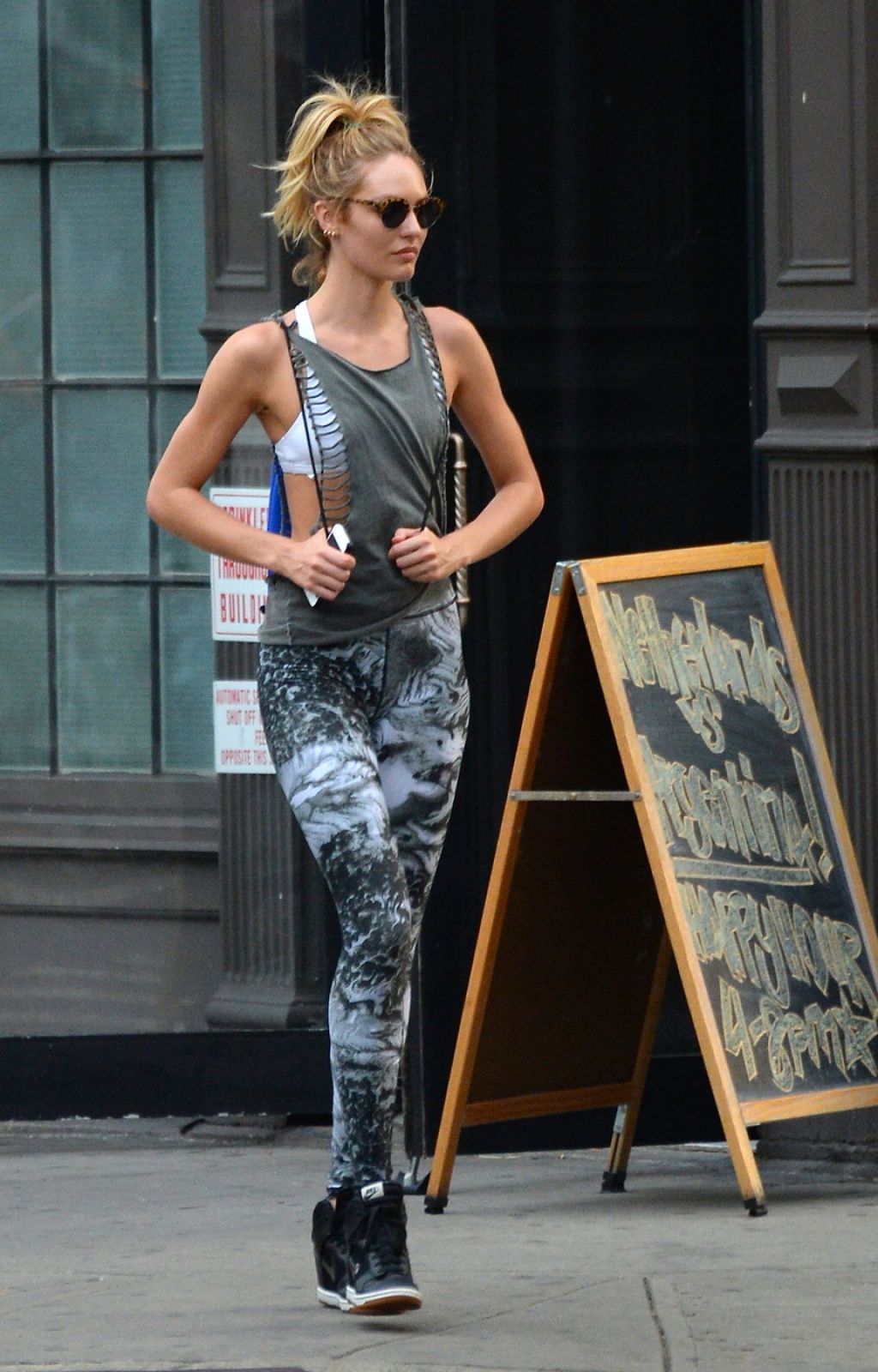 Candice Swanepoel Street Style - Out in New York City - July 2014