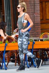 Candice Swanepoel Street Style - Out in New York City - July 2014