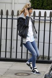 Cara Delevingne Street Style - Out in London - July 2014