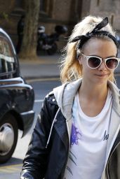 Cara Delevingne Street Style - Out in London - July 2014