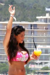 Casey Batchelor in a Bikini Poolside in Ibiza - July 2014