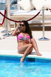 Casey Batchelor in a Bikini Poolside in Ibiza - July 2014