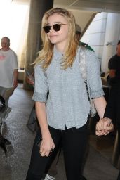 Chloe Moretz With Her Brother Trevor at LAX airport - July 2014 ...