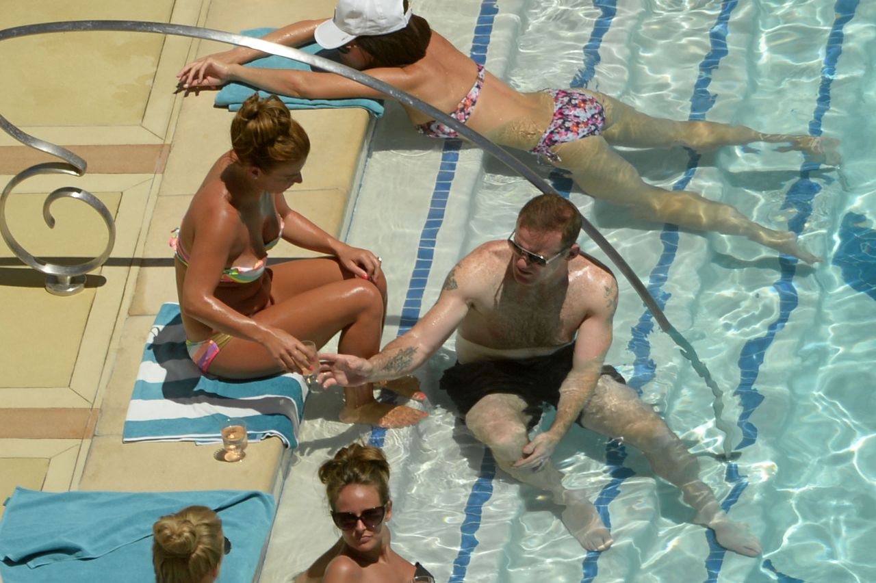 Coleen Rooney With Wayne Rooney  - Las Vegas, July 2014