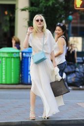 Dakota Fanning and Her Boyfriend Out in NYC - July 2014