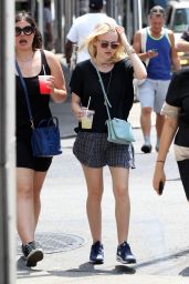 Dakota Fanning Style - Out in New York City, July 2014