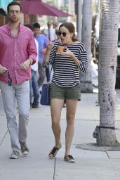 Danielle Panabaker in Shorts - Out in Beverly Hills - July 2014