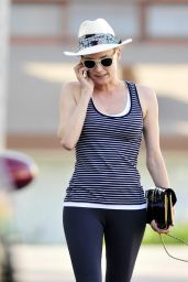 Diane Kruger in Leggings Leaving the Gym in LA - June 2014