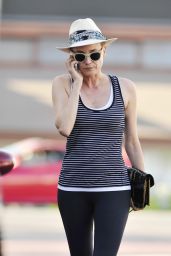 Diane Kruger in Leggings Leaving the Gym in LA - June 2014