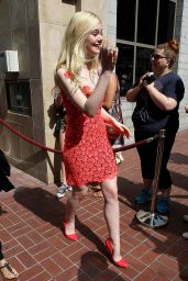 Elle Fanning - Leaving the Hard Rock Hotel in San Diego - July 2014