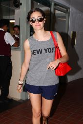 Emmy Rossum Heads to Her Car After Workout - Beverly Hills, July 2014