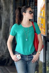 Emmy Rossum in Jeans - Going to a Spa in Beverly Hills - July 2014