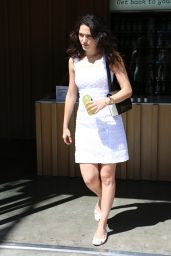 Emmy Rossum in Mini Dress - Out in Beverly Hills - July 2014