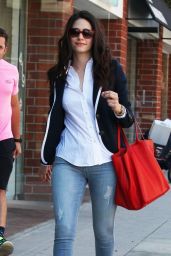 Emmy Rossum in Tight Jeans - Out in Beverly Hills, July 2014