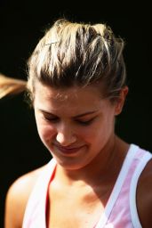 Eugenie Bouchard - Practice Session on day eleven of the Wimbledon Tennis Championships 2014