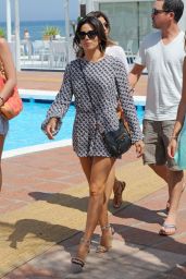 Eva Longoria Shows off her Enviably Toned Legs - Marbella, Spain July 2014