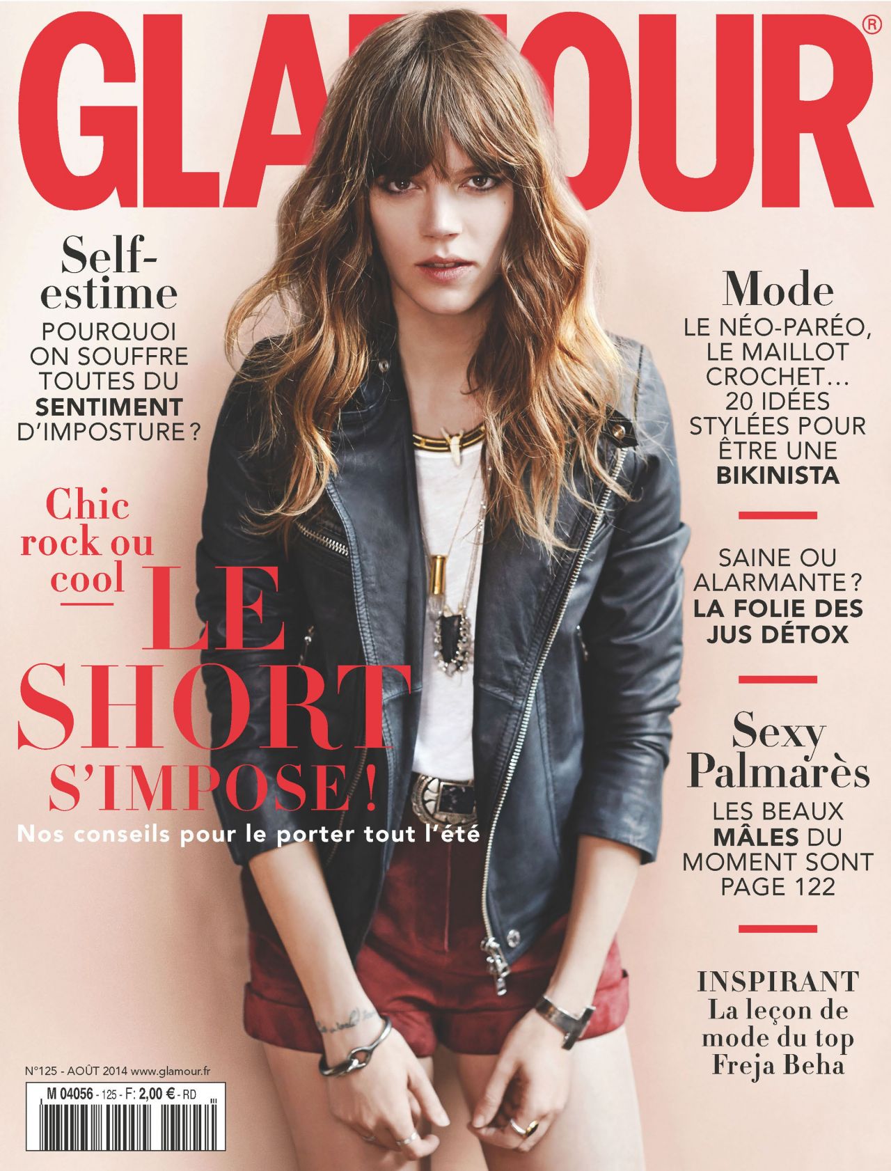 Freja Beha Erichsen - Glamour Magazine (France) - August 2014 Cover