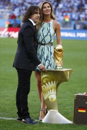 Gisele Bundchen, Carles Puyol and World Cup Trophy - FIFA World Cup 2014