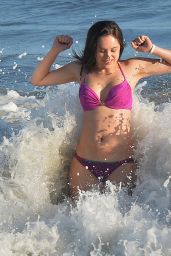Hayley Orrantia in a Bikini at the Beach in Los Angeles - July 2014