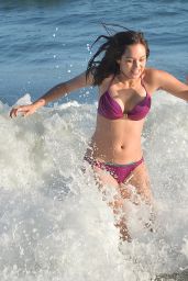 Hayley Orrantia in a Bikini at the Beach in Los Angeles - July 2014